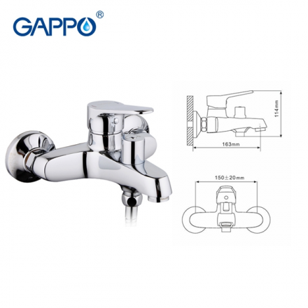 Gappo G3236 Смеситель для ванны