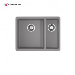 Omoikiri Kata 55-2-U-GR мойка 540x420 leningrad grey