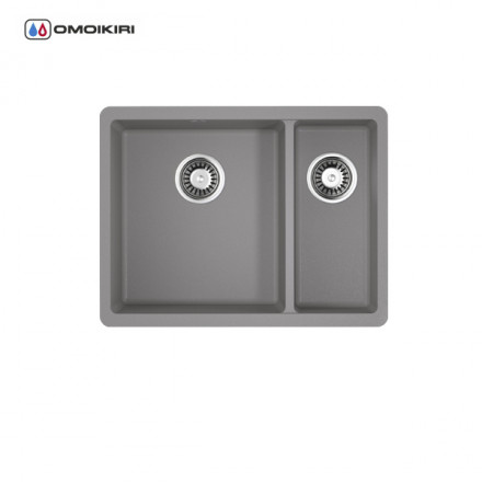 Omoikiri Kata 55-2-U-GR мойка 540x420 leningrad grey