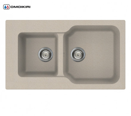 Omoikiri Maru 86-2-SA мойка 860x500 бежевый