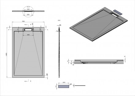 CEZARES ECO-O-B-2-80-P-Cr душевая дверь