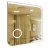 Azario Golden CS00084316 Зеркало влагостойкое с подсветкой и подогревом 700х700