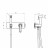 Lemark Mista LM6419WG смеситель с гигиеническим душем, встраиваемый
