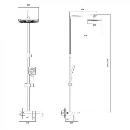 Haiba HB24615-7 Душевая система