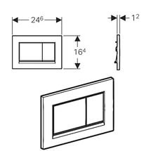 Geberit Sigma30 115.883.11.1 Клавиша смыва (белый )
