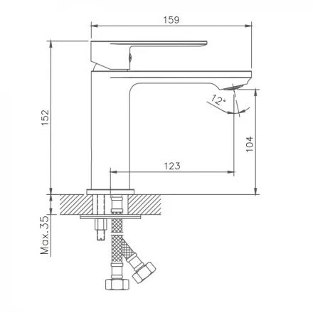Haiba HB10590 Смеситель для раковины