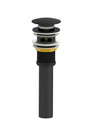 Wonzon &amp; Woghand WW-88SS03-MB Донный клапан для раковины с переливом черный матовый