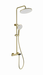 Wonzon &amp; Woghand Muse WW-B2091-A-BG Душевая система с термостатом брашированное золото