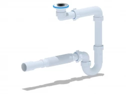 AniPlast 1A276005XX000 Сифон для умывальников пристенный универсальный