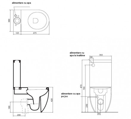 Kerasan Flo 3117 Напольный унитаз (чаша)