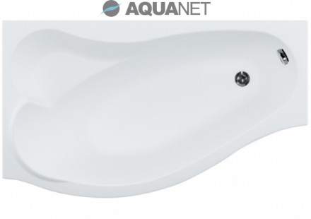 Aquanet Palma 170x90 левая акриловая ванна без гидромассажа