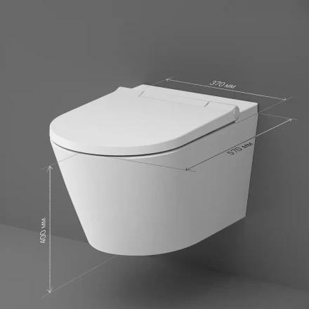 Am.pm Inspire CCC501700SC унитаз подвесной с интегрированным электронным биде