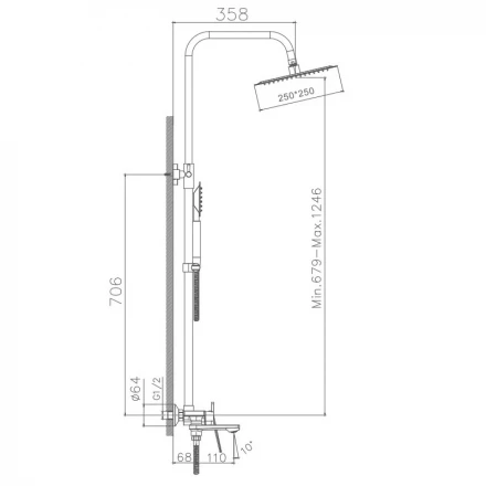 Haiba HB24533-3 Душевая система
