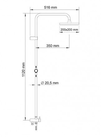 Wasserkraft A040 Душевая стойка