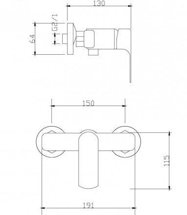 Fmark FM3039 смеситель для душа