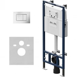 AM.PM I012710.0231 MasterFit инсталляция для подвесного унитаза с клавишей ProC S, мат.хром