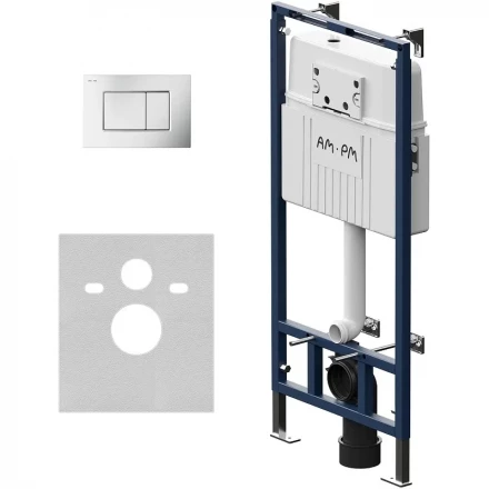 AM.PM I012710.0231 MasterFit инсталляция для подвесного унитаза с клавишей ProC S, мат.хром