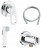 Grohe BauLoop 124896 комплект гигиенического душа