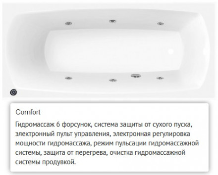 Villeroy Boch My Art 170x75 ванна с гидромассажем
