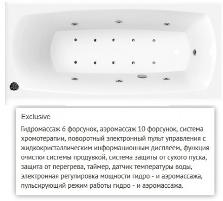 Villeroy Boch My Art 170x75 ванна с гидромассажем