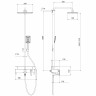 Lemark Mista LM6462WG Душевая стойка Lemark Mista LM6462WG Душевая стойка