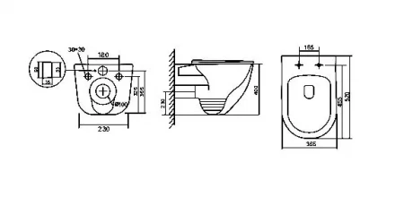 Santiline SL-5025Z Tornado Унитаз подвесной