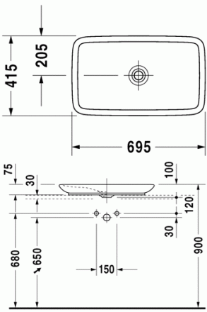Duravit PuraVida 0370700000 Раковина