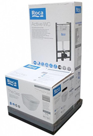Roca 893104100 Gap унитаз подвесной с инсталляцией Roca