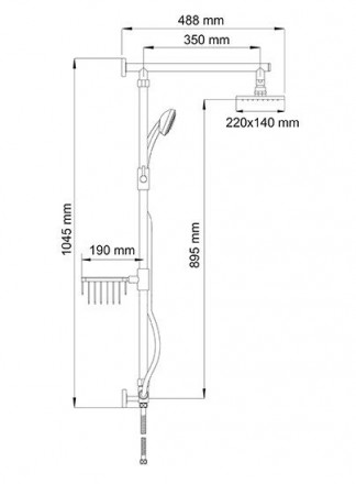 Wasserkraft A016 Душевая стойка
