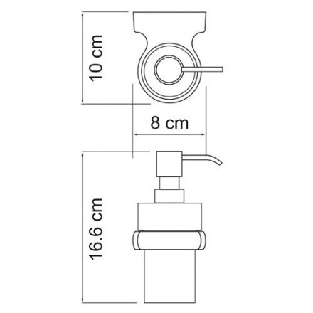 Wasserkraft Berkel К-6899 Дозатор для жидкого мыла стеклянный
