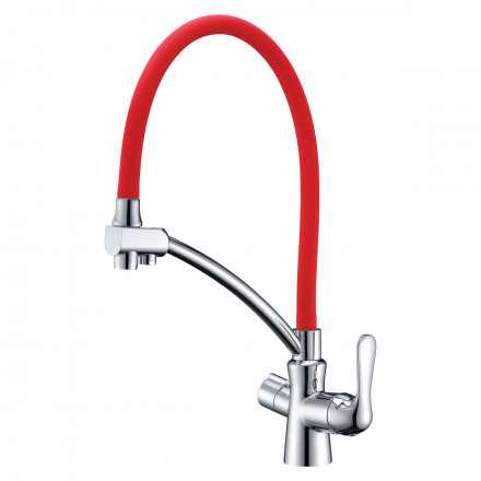Lemark Comfort LM3070C-Red смеситель для кухни с подключением к фильтру с питьевой водой