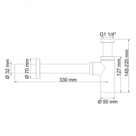 Wasserkraft A070 Сифон для раковины