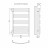 Lemark Atlantiss LM32810RE П10 500x800 Полотенцесушитель электрический левый/правый
