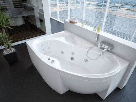 Aquatek Вега 170x105 Акриловая ванна левая без гидромассажа