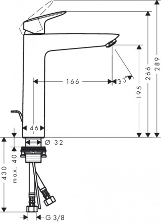 Hansgrohe Logis 71090000 смеситель для раковины 190 мм