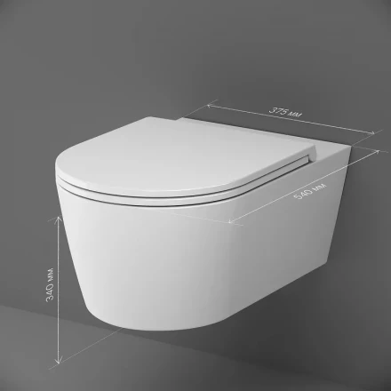 Am.pm Func C8F1701SC Унитаз подвесной FlashClean с сиденьем микролифт