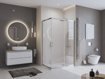 BelBagno UNO TRAY-MR-UNO-AH-140/80-35-W-CR душевой поддон из искусственного мрамора в комплекте с сифоном
