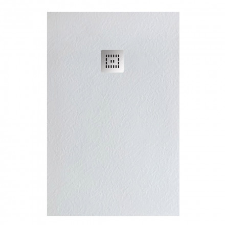 BelBagno UNO TRAY-MR-UNO-AH-140/80-35-W-CR душевой поддон из искусственного мрамора в комплекте с сифоном