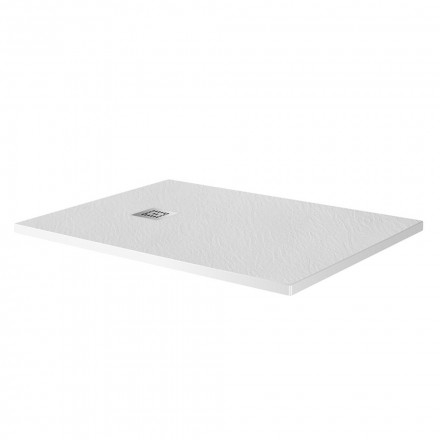 BelBagno UNO TRAY-MR-UNO-AH-140/80-35-W-CR душевой поддон из искусственного мрамора в комплекте с сифоном