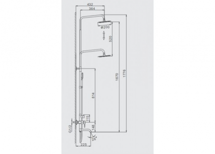 Frap F2425 Душевая система