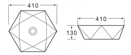 BelBagno BB1344A накладная раковина