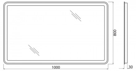Belbagno SPC-MAR-1000-800-LED-TCH-SND Зеркало со встроенной подсветкой, голосовым управлением и подо