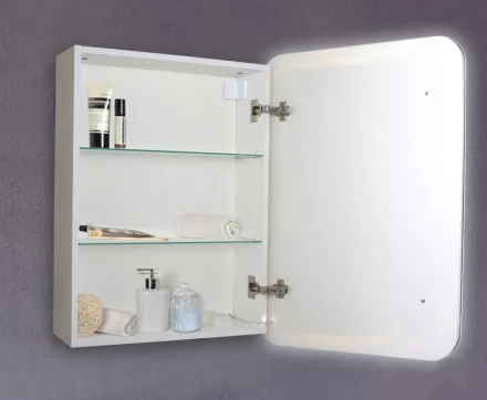Azario Фиджи 60 LED-00002363 Зеркало-шкаф c подсветкой и диммером 602х800х140