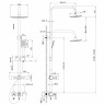 Lemark Tropic LM7002BL Душевая стойка Lemark Tropic LM7002BL Душевая стойка