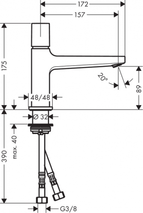 Hansgrohe Metropol Select 32570000 смеситель для раковины