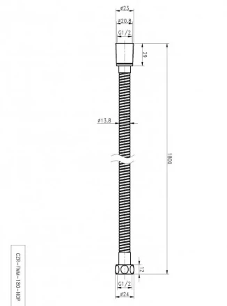 CEZARES CZR-FMM-180-01 гибкий шланг