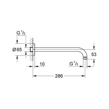 GROHE Rainshower 28576000 душевой кронштейн