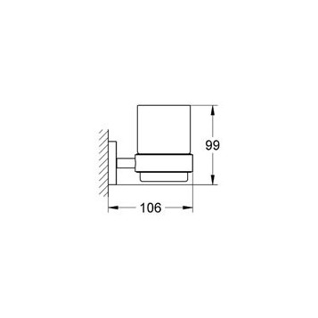Grohe Essentials 40447001 Стакан с держателем