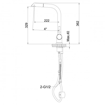 Lemark Expert LM5075S смеситель для кухни