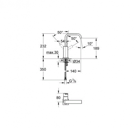 Grohe Allure 23076000 смеситель для раковины